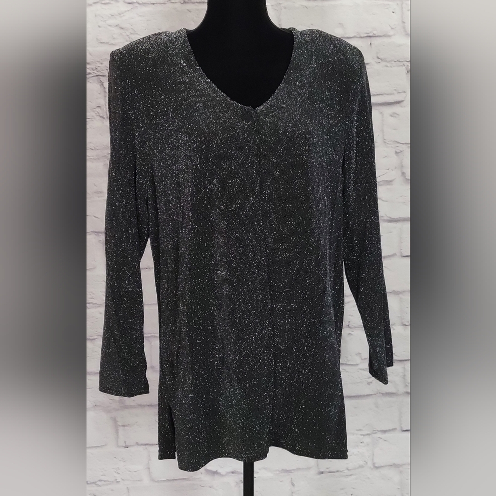 Elegant Black Sparkle Women's Jacket